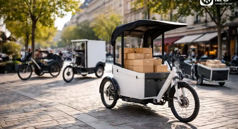 triporteur électrique professionnel transport marchandises en ville i2g